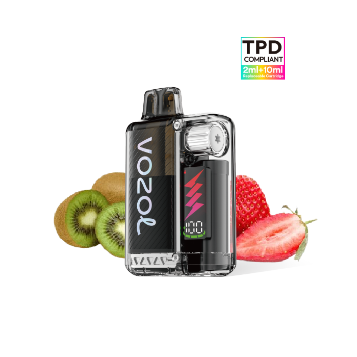 VOZOL Vista Plug Kit Starter 10.000 puffs (2ml + 10ml) precargado 20mg/ml nicotina – Fresa Kiwi