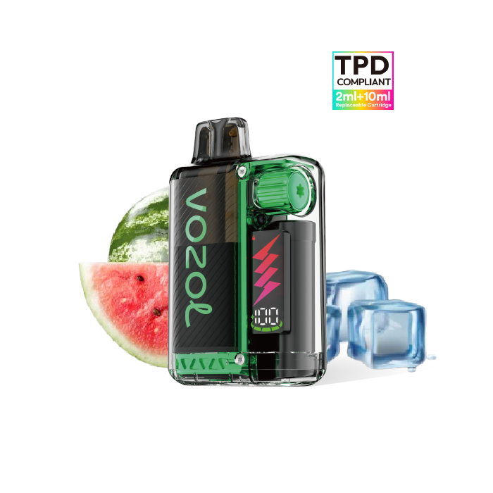 VOZOL Vista Plug Kit Starter 10.000 puffs (2ml + 10ml) precargado 20mg/ml nicotina – Sandía Ice