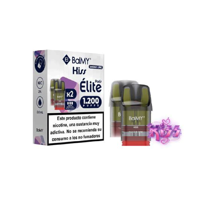 BalMY ÉLITE cápsulas precargadas (2 uds.) 20 mg/ml nicotina 1.200 puffs – Kiss