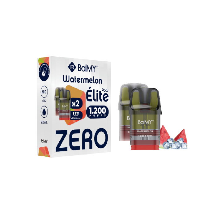 BalMY ÉLITE cápsulas precargadas (2 uds.) ZERO nicotina 1.200 puffs – Sandía