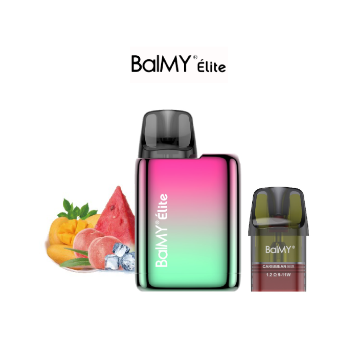 Pod recargable de cápsula BalMY Élite Kit Starter 20mg/ml nicotina – Caribbean Mix