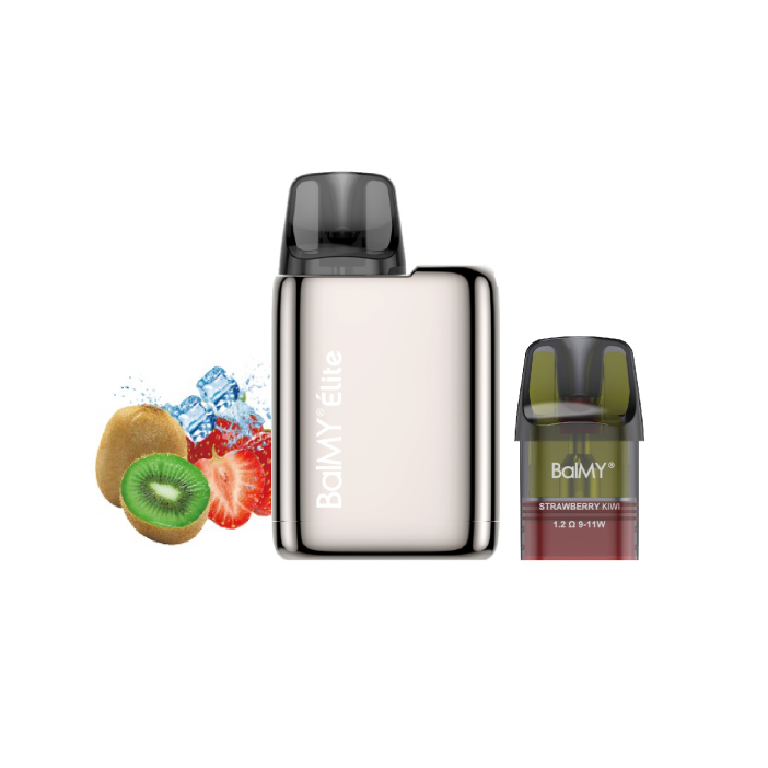 Pod recargable de cápsula BalMY Élite Kit Starter 20mg/ml nicotina – Fresa Kiwi