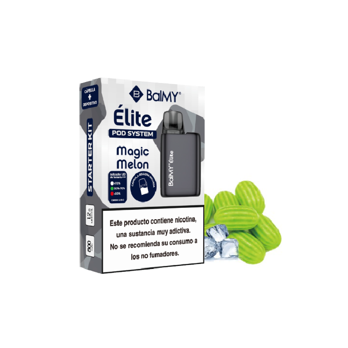 Pod recargable de cápsula BalMY Élite Kit Starter 20mg/ml nicotina – Magic Melon
