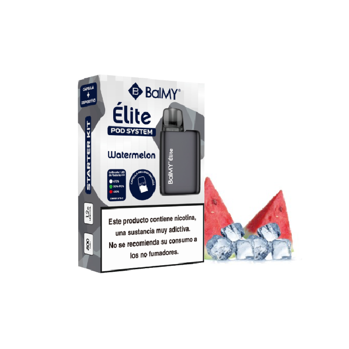 Pod recargable de cápsula BalMY Élite Kit Starter 20mg/ml nicotina – Sandía