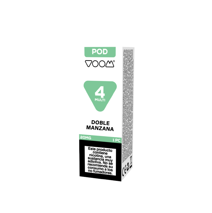 Cápsula prellenada repuesto VOOM 4 MULTI POD prellenada 20mg/ml nicotina – 1 ud – Doble Manzana