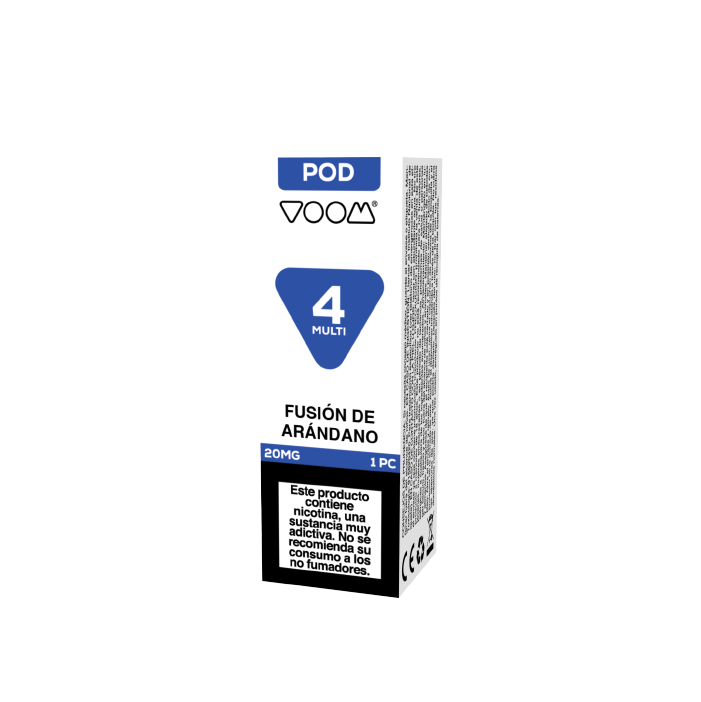 Cápsula prellenada repuesto VOOM 4 MULTI POD prellenada 20mg/ml nicotina – 1 ud – Fusión de Arándano