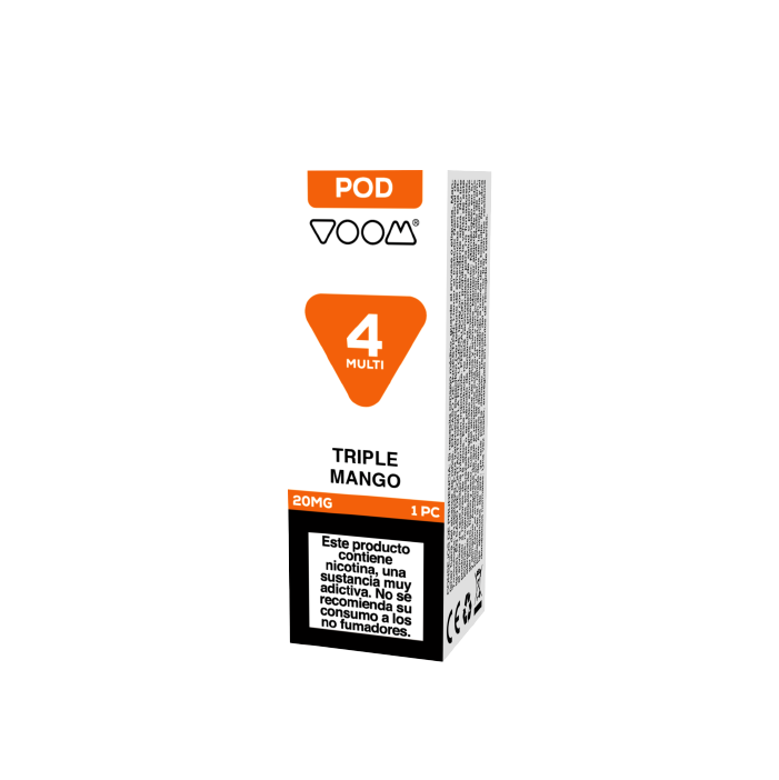 Cápsula prellenada repuesto VOOM 4 MULTI POD prellenada 20mg/ml nicotina – 1 ud – Triple Mango