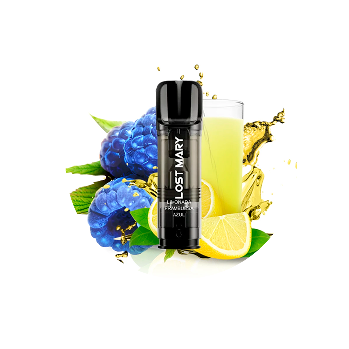 Cápsula rellena Lost Mary Tappo Air 600 puffs 20mg/ml nicotina – 1 ud – Limonada Frambuesa Azul