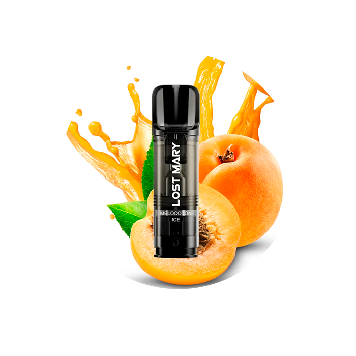 Cápsula rellena Lost Mary Tappo Air 600 puffs 20mg/ml nicotina – 1 ud – Melocotón Ice