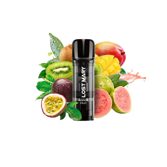 Cápsula rellena Lost Mary Tappo Air 600 puffs 20mg/ml nicotina – 1 ud – Fruta Tropical