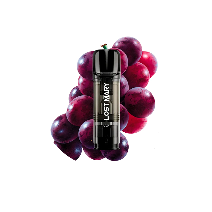 Cápsula rellena Lost Mary Tappo Air 600 puffs 20mg/ml nicotina – 1 ud – Uva