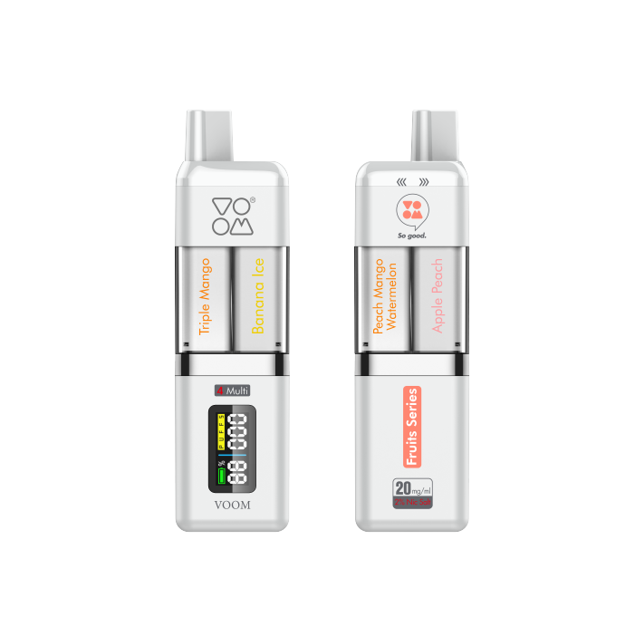 Multi pod VOOM 2400 puffs 4 sabores en 1 con 20 mg/ml nicotina Starter Kit – Fruits Serie