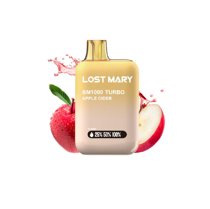 Vaper desechable Lost Mary BM 1000 puffs TURBO 20mg/ml nicotina – Sidra de Manzana