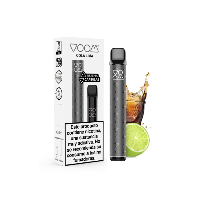 Pod Mi VOOM Recargable + Cápsula POD MESH 600 puffs con 20 mg/ml nicotina Kit Starter – Cola Lima