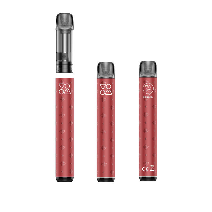 Pod Mi VOOM Recargable + Cápsula POD MESH 600 puffs con 20 mg/ml nicotina Kit Starter – Fresa Ice
