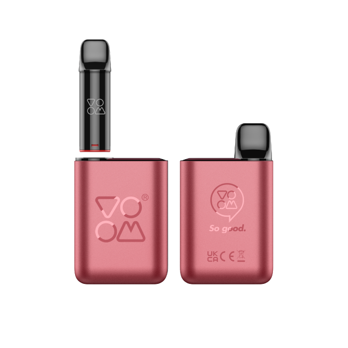 Pod Mod I VOOM Recargable + Cápsula POD MESH 600 puffs con 20 mg/ml nicotina Kit Starter – Limonada Rosa