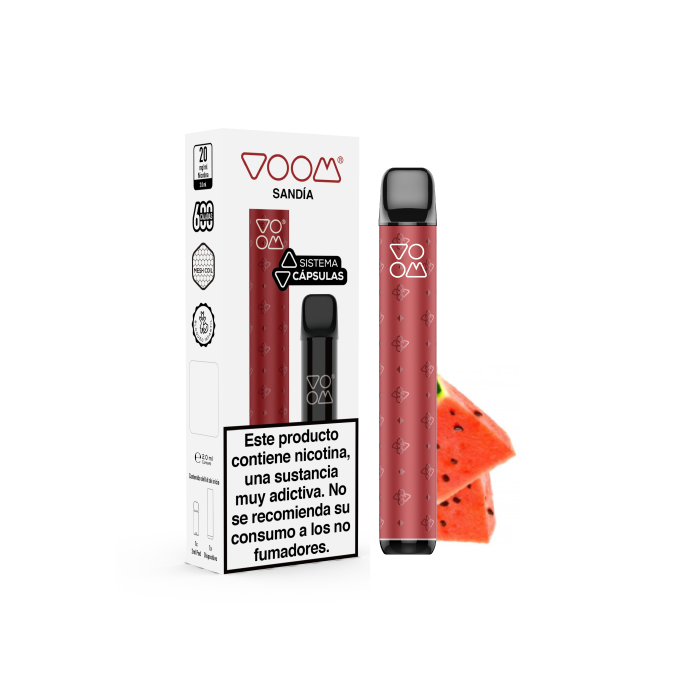 Pod Mi VOOM Recargable + Cápsula POD MESH 600 puffs con 20 mg/ml nicotina Kit Starter – Sandía