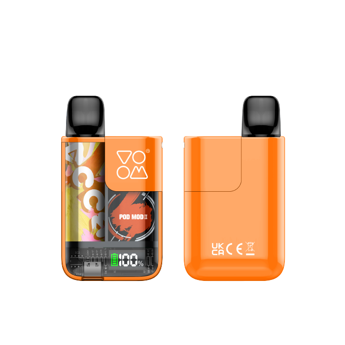 Pod Mod II VOOM + 5 cápsulas dif. sabor x 600 (3.000 puffs) y 20 mg/ml nicotina – Fresh Serie