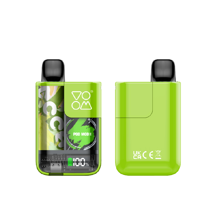 Pod Mod II VOOM + 5 cápsulas dif. sabor x 600 (3.000 puffs) y 20 mg/ml nicotina – Lemon Serie