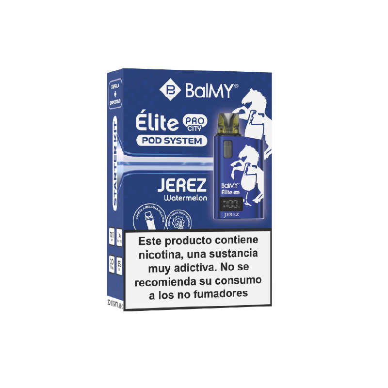 Pod recargable de cápsula BalMY Élite PRO Kit Starter 20mg/ml nicotina – Sandía Jerez