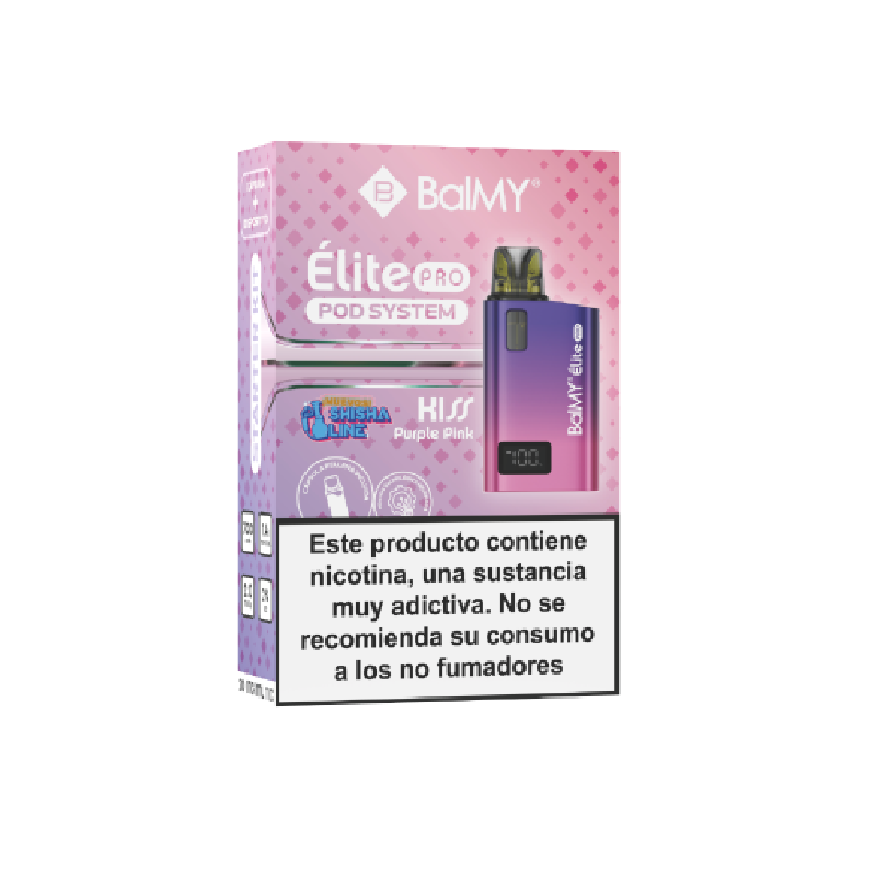 Pod recargable de cápsula BalMY Élite PRO Kit Starter 20mg/ml nicotina – Kiss