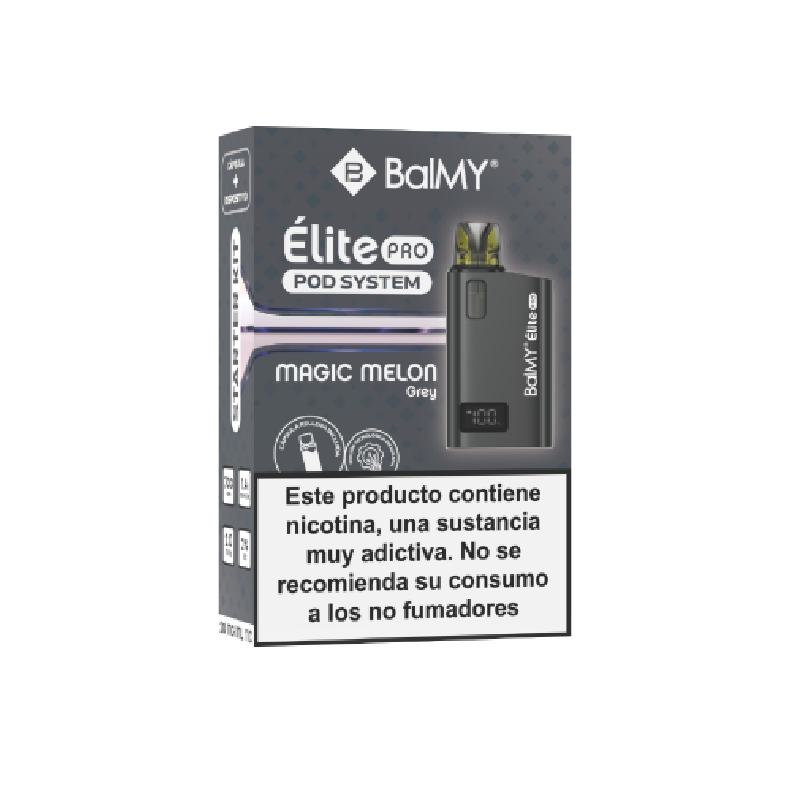 Pod recargable de cápsula BalMY Élite PRO Kit Starter 20mg/ml nicotina – Magic Melon