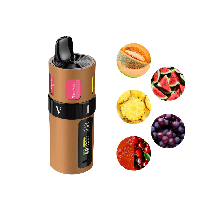 Multi pod VOOM 3000 puffs 5 sabores en 1 con 20 mg/ml nicotina Starter Kit – Fresh Serie