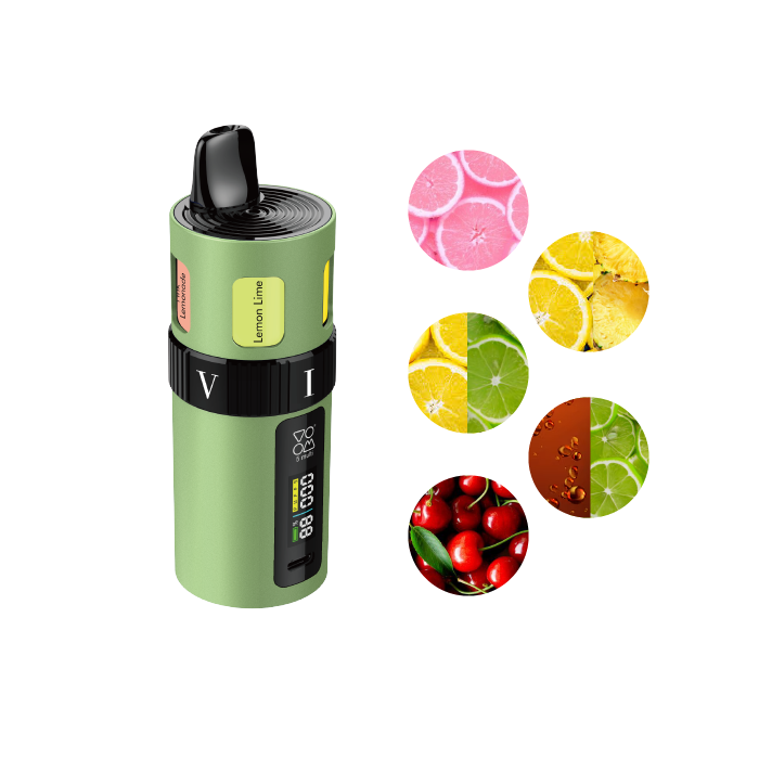 Multi pod VOOM 3000 puffs 5 sabores en 1 con 20 mg/ml nicotina Starter Kit – Lemon Serie