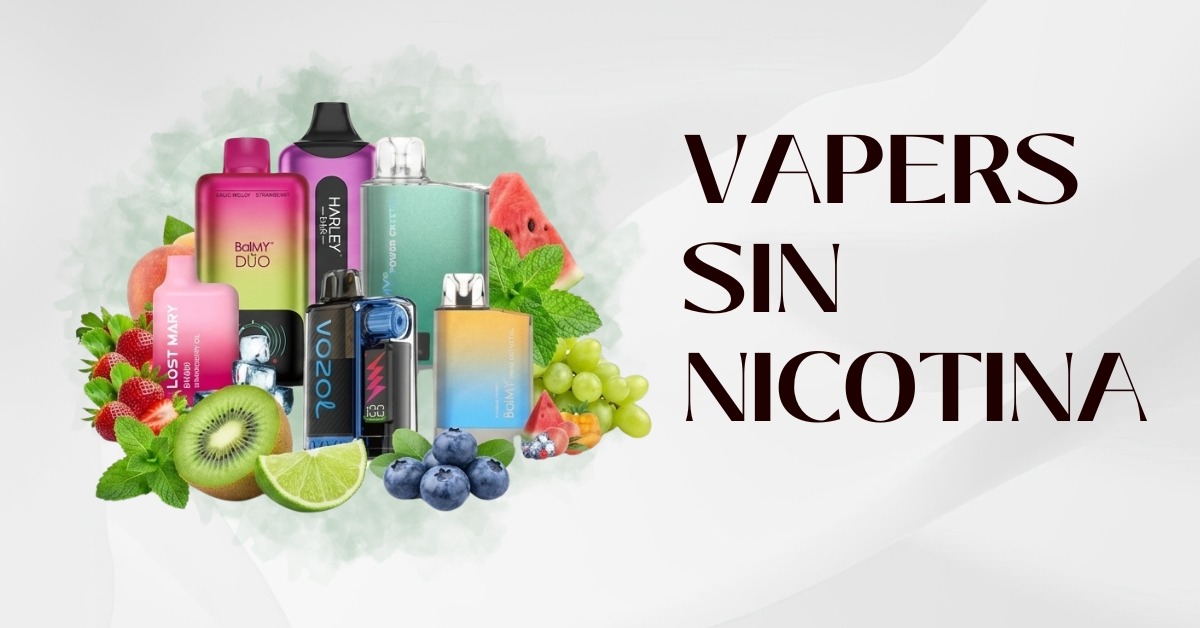 vaper sin nicotina desechable